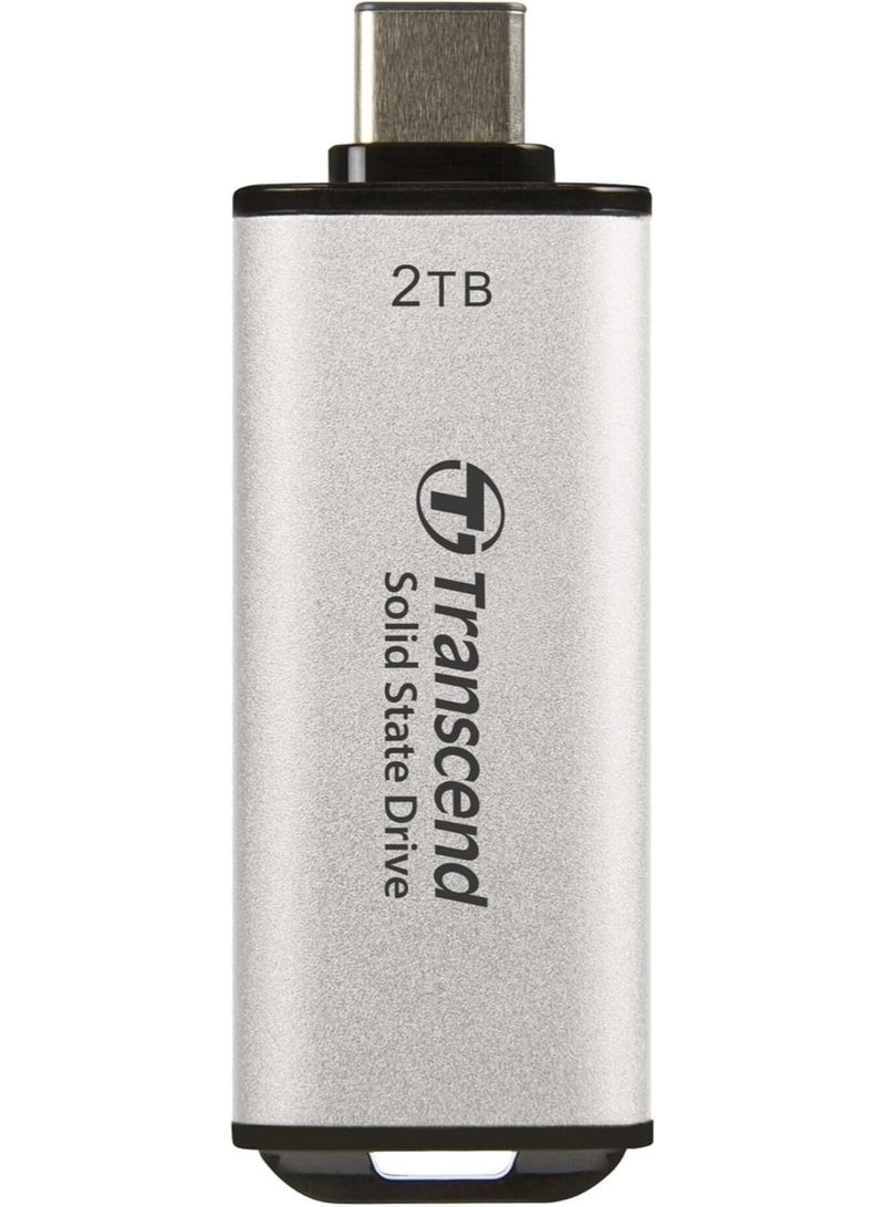 ترانسيند 11 Transcend New ESD300S 2TB External Portable SSD - Up to 1,050 MB/s, Compatible with Type-C Laptops, MacBook M1/M2/M3/M4, iPhone 16 Pro Max, Samsung & Microsoft Surface - Image 3