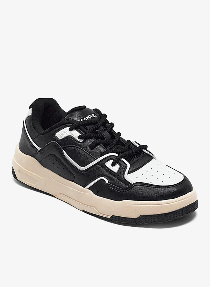 Campus Black Men Sync Bubble Yoga Max Lace-Up Sneakers-Black for Men | Best Price UAE