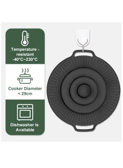 KASTWAVE Pot Cover Spill Stopper Lid, Silicone Spill Stopper Reusable Boil Over Spill Stopper Lid Multifunctional Overflow Stopper Lid for Pans and Pots Boil Kitchen Over Safeguard(11.8 Inch)  - Image 5