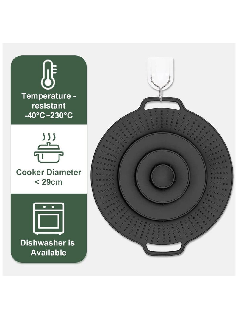 KASTWAVE Pot Cover Spill Stopper Lid, Silicone Spill Stopper Reusable Boil Over Spill Stopper Lid Multifunctional Overflow Stopper Lid for Pans and Pots Boil Kitchen Over Safeguard(11.8 Inch)  - Image 5