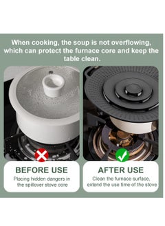 KASTWAVE Pot Cover Spill Stopper Lid, Silicone Spill Stopper Reusable Boil Over Spill Stopper Lid Multifunctional Overflow Stopper Lid for Pans and Pots Boil Kitchen Over Safeguard(11.8 Inch)  - Image 3