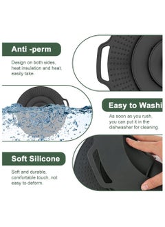KASTWAVE Pot Cover Spill Stopper Lid, Silicone Spill Stopper Reusable Boil Over Spill Stopper Lid Multifunctional Overflow Stopper Lid for Pans and Pots Boil Kitchen Over Safeguard(11.8 Inch)  - Image 4