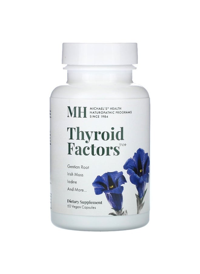 Michael's Naturopathic - Michael's Naturopathic, Thyroid Factors, 60 Vegan Capsules - Image 1