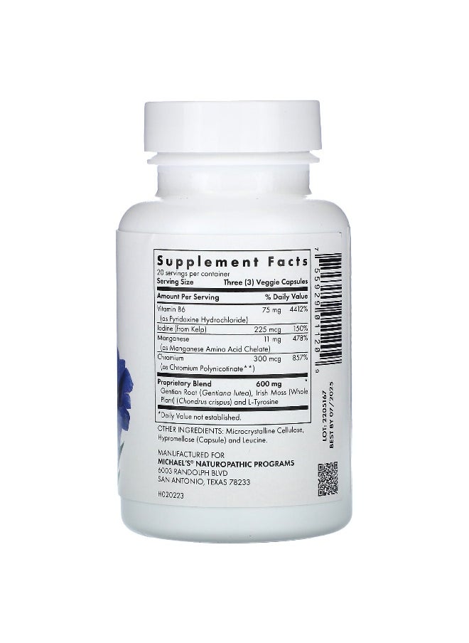 Michael's Naturopathic - Michael's Naturopathic, Thyroid Factors, 60 Vegan Capsules - Image 1