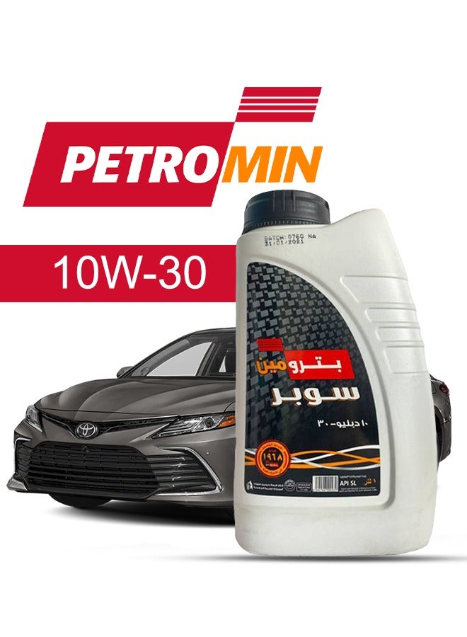 Petromin Engine Oil – For TOYOTA Camry V4 2024 - 2009, 5 Liter,  10w30 Petromin - With Engine Oil Filter - 2009 2010 2011 2012 2013 2014 2015 2016 2017 2018 2019 2020 2021 2022 2023 2024