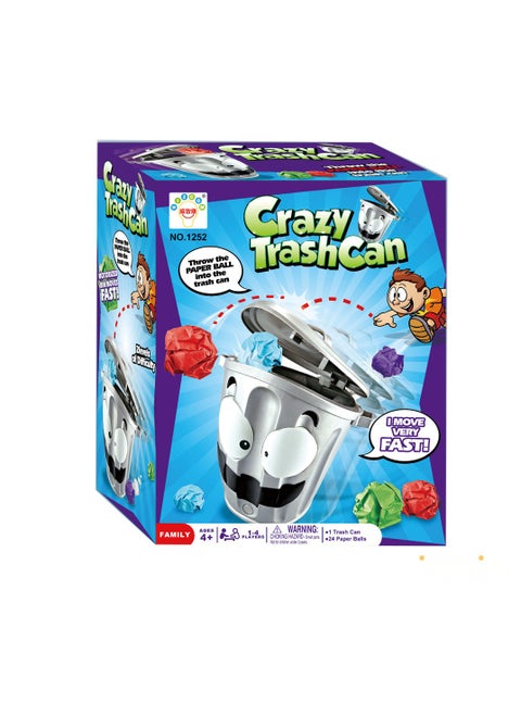 Trash Can – Throw the Paper Ball into the Trash Can – for 3+ Ages