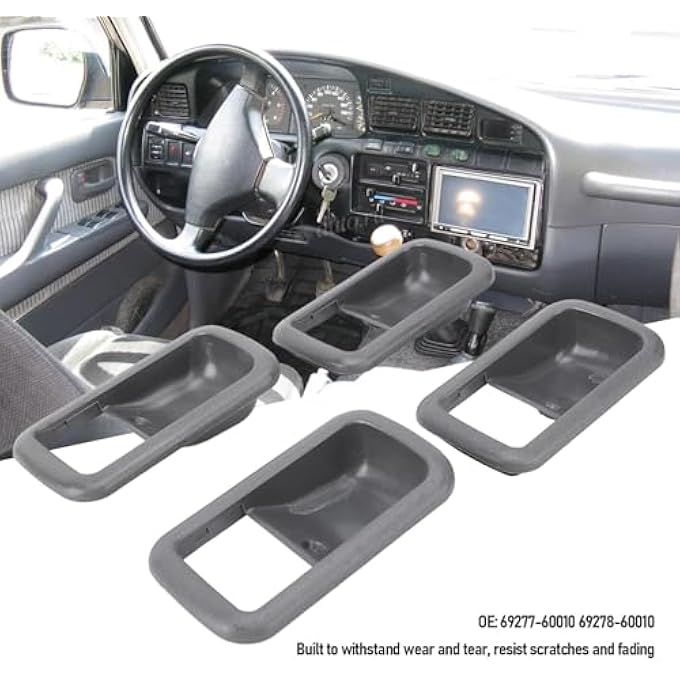 ريحني 4 قطع من مقبض الباب الداخلي، إطار OE 6927760010 6927860010 تجهيز مقبض الباب الداخلي لسلسلة 80، Fj80، Fzj80، HDJ80، HDJ81، Hzj80، Hzj81 19911997 - Image 4