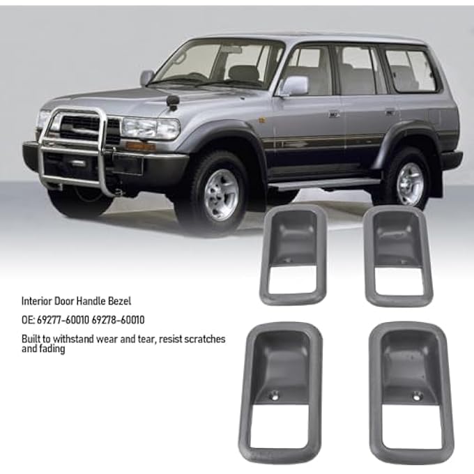 ريحني 4 قطع من مقبض الباب الداخلي، إطار OE 6927760010 6927860010 تجهيز مقبض الباب الداخلي لسلسلة 80، Fj80، Fzj80، HDJ80، HDJ81، Hzj80، Hzj81 19911997 - Image 5