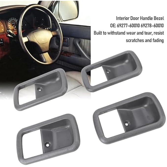 ريحني 4 قطع من مقبض الباب الداخلي، إطار OE 6927760010 6927860010 تجهيز مقبض الباب الداخلي لسلسلة 80، Fj80، Fzj80، HDJ80، HDJ81، Hzj80، Hzj81 19911997 - Image 3