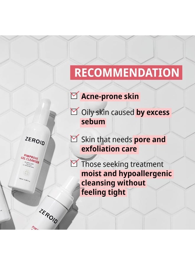 ZEROID | Pimprove Gel Cleanser | Gentle Face Cleanser | Face Wash for Sensitive Skin | Balanced Care for Oily & Troubled Skin | Acne-Prone Skincare | Korean Dermocosmetic - Image 4