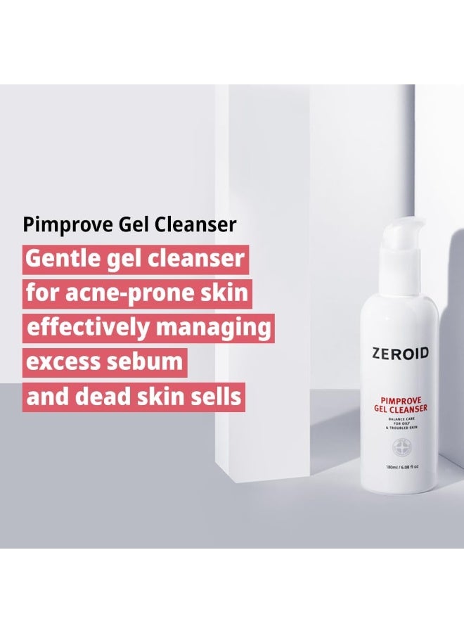 ZEROID | Pimprove Gel Cleanser | Gentle Face Cleanser | Face Wash for Sensitive Skin | Balanced Care for Oily & Troubled Skin | Acne-Prone Skincare | Korean Dermocosmetic - Image 2