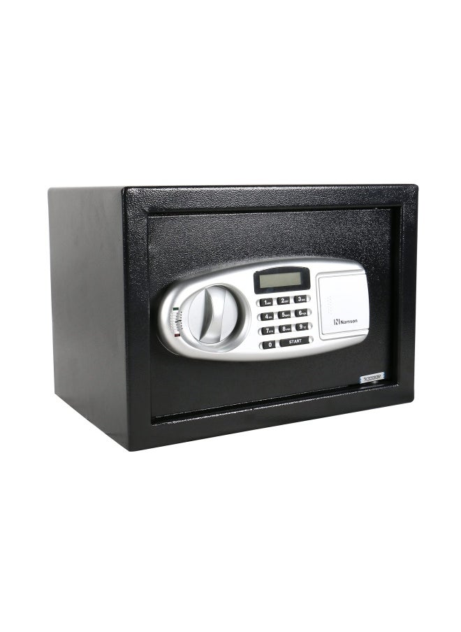 NAMSON - Electronic Digital Battery Operated Safe Deposit Box With Digital Pin Keypad And Manual Override Keys Grey 25X35X25Cm - Image 1