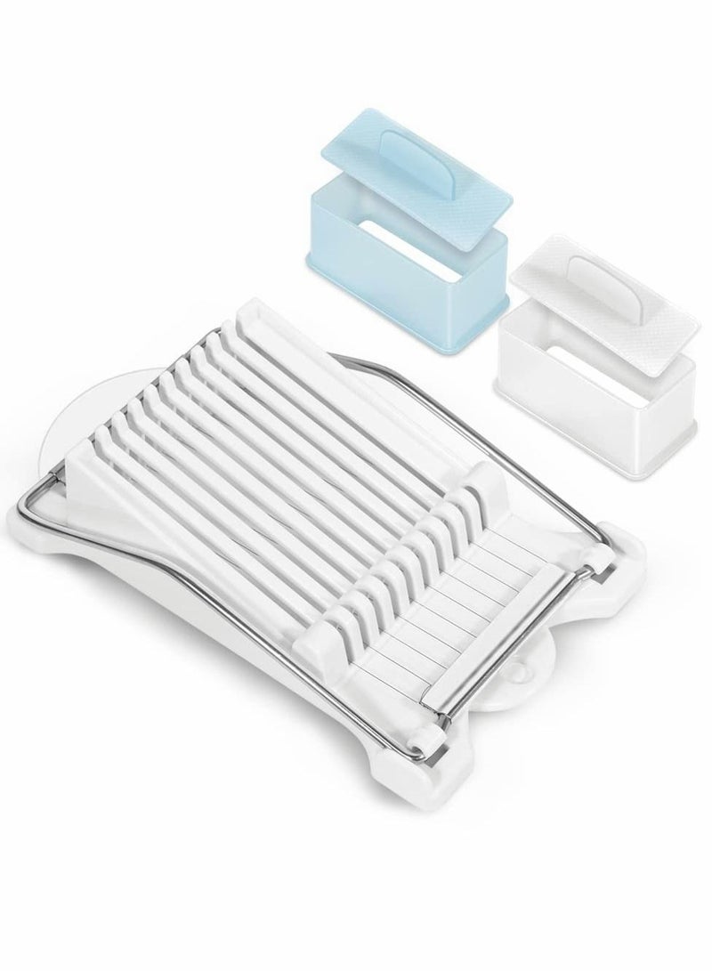 NIBEMINENT Spam Slicer and Musubi Mold, Kitchen with Pressing Rice Ball Mold Sushi Making Tool, Hot Dog Bun for Restaurant Home (3 Pcs) - Image 1