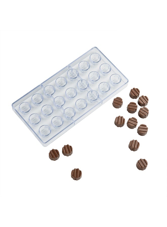 Restaurantware Pastry Tek 10.8 x 5.3 Inch Sphere Molds, 10 Freezer-Safe Chocolate Ball Molds - 21 Cavities, Dishwasher-Safe, Clear Polycarbonate Circle Molds, Easy To Release, Durable - Image 2