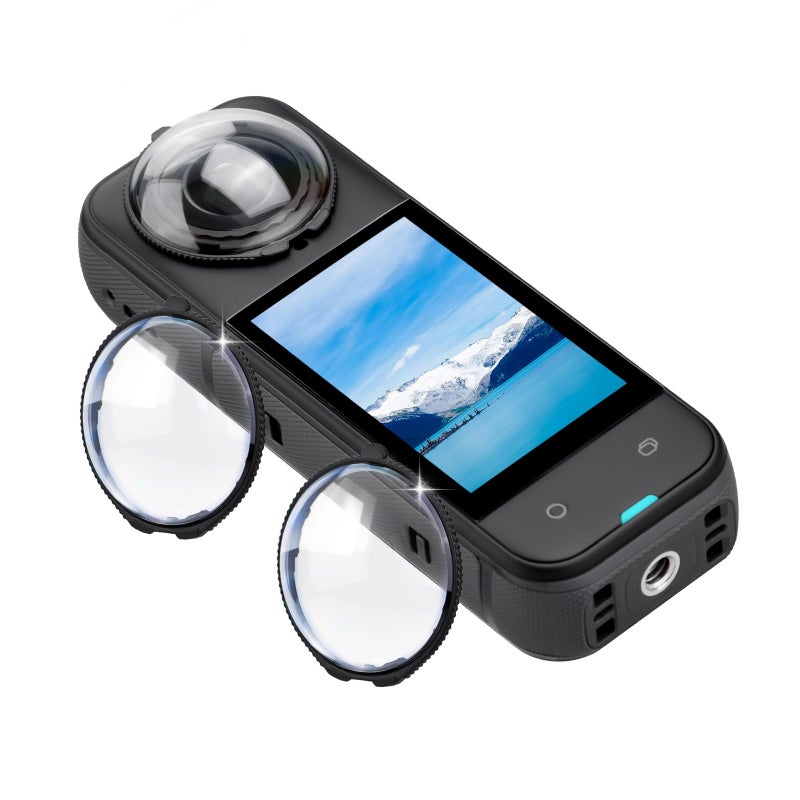Flymile X5 Premium Lens Guard for Insta360 X5, High Transparency Tempered Glass Lens Protector Cover for Insta 360 X5 Protective Camera Anti-scratch Accessories - Image 1