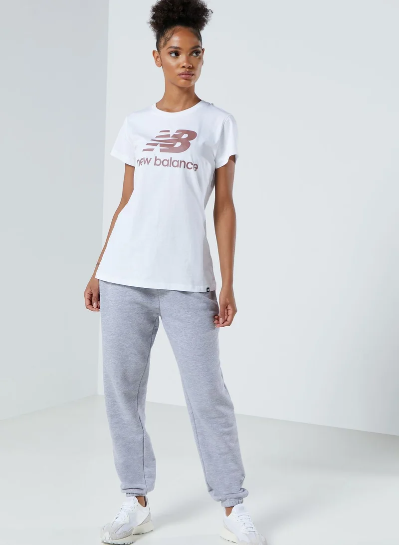 New Balance Essential Stacked Logo T-Shirt