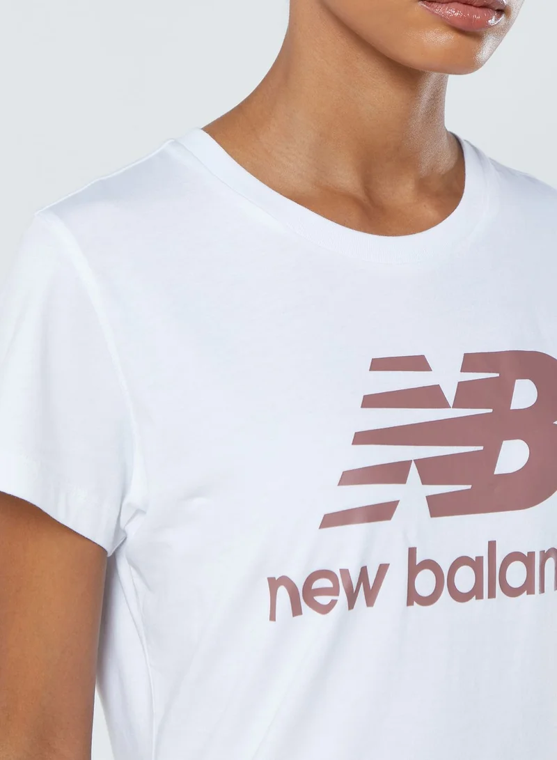 New Balance Essential Stacked Logo T-Shirt