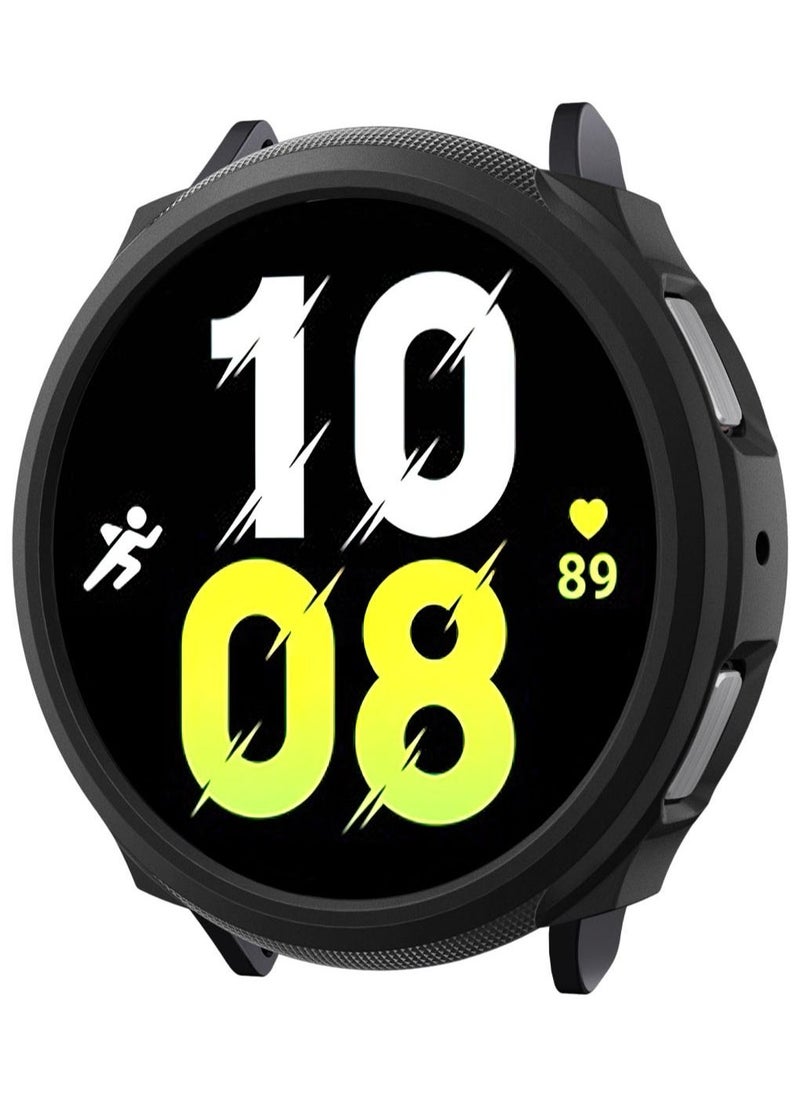 Spigen - Liquid Air for Samsung Samsung Galaxy Watch 6 44mm Case Cover Flexible Lightweight TPU (2023) - Matte Black - Image 1