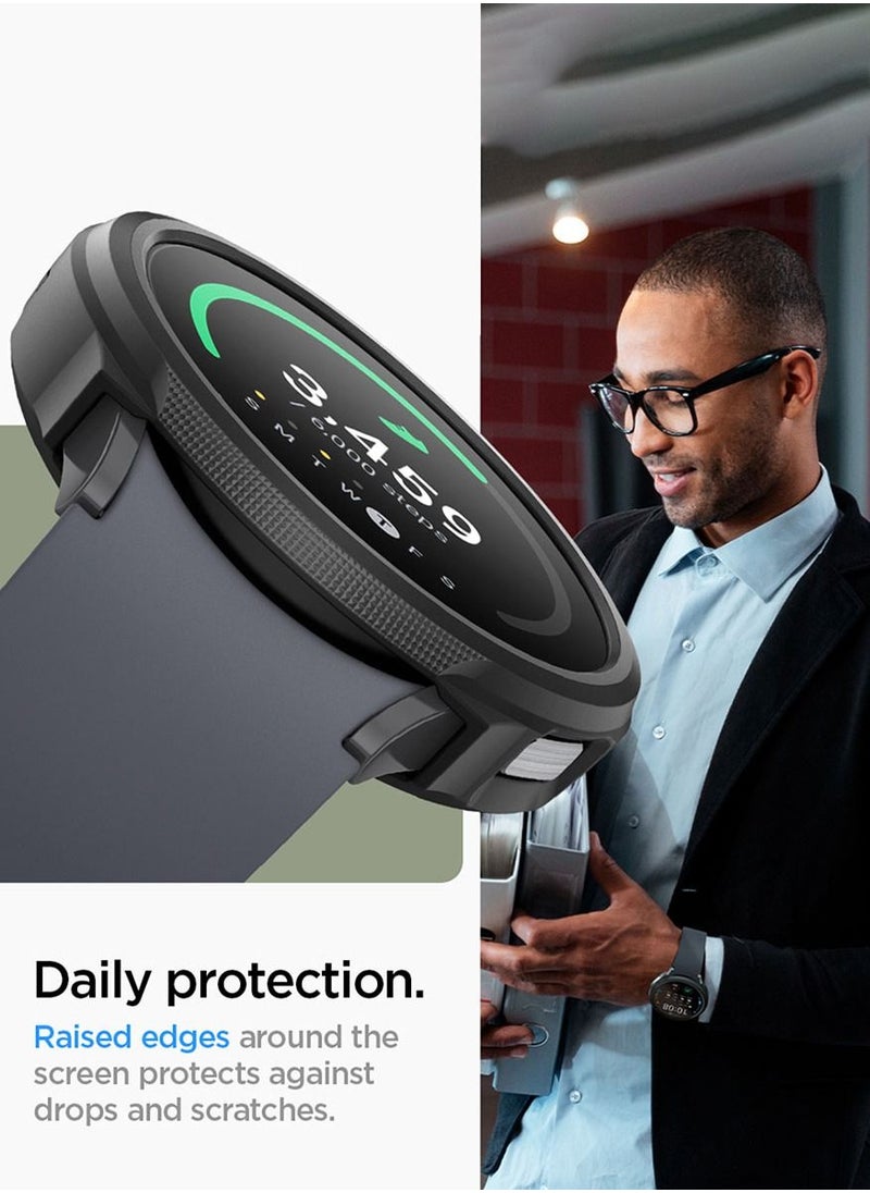 Spigen - Liquid Air for Samsung Samsung Galaxy Watch 6 44mm Case Cover Flexible Lightweight TPU (2023) - Matte Black - Image 1