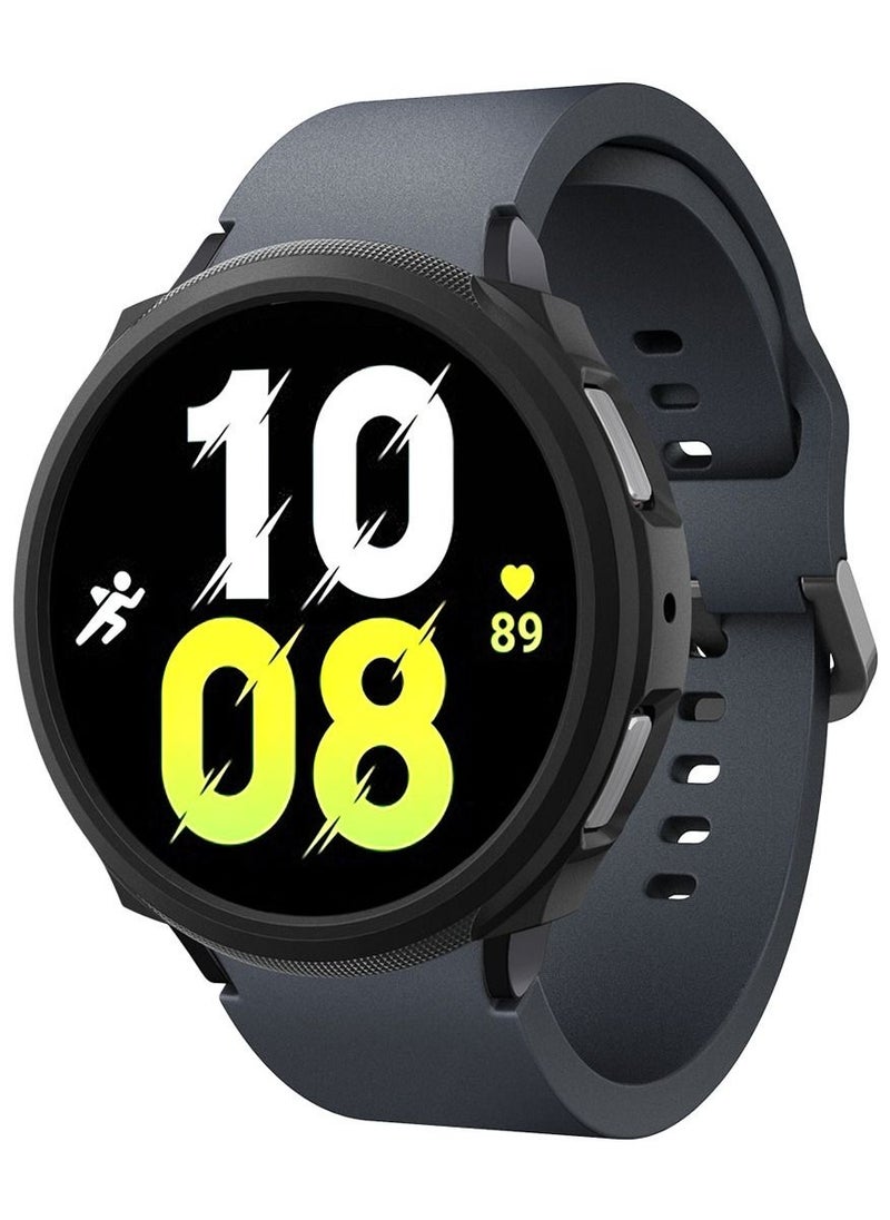 Spigen - Liquid Air for Samsung Samsung Galaxy Watch 6 44mm Case Cover Flexible Lightweight TPU (2023) - Matte Black - Image 1