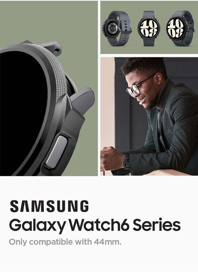 Spigen - Liquid Air for Samsung Samsung Galaxy Watch 6 44mm Case Cover Flexible Lightweight TPU (2023) - Matte Black - Image 1