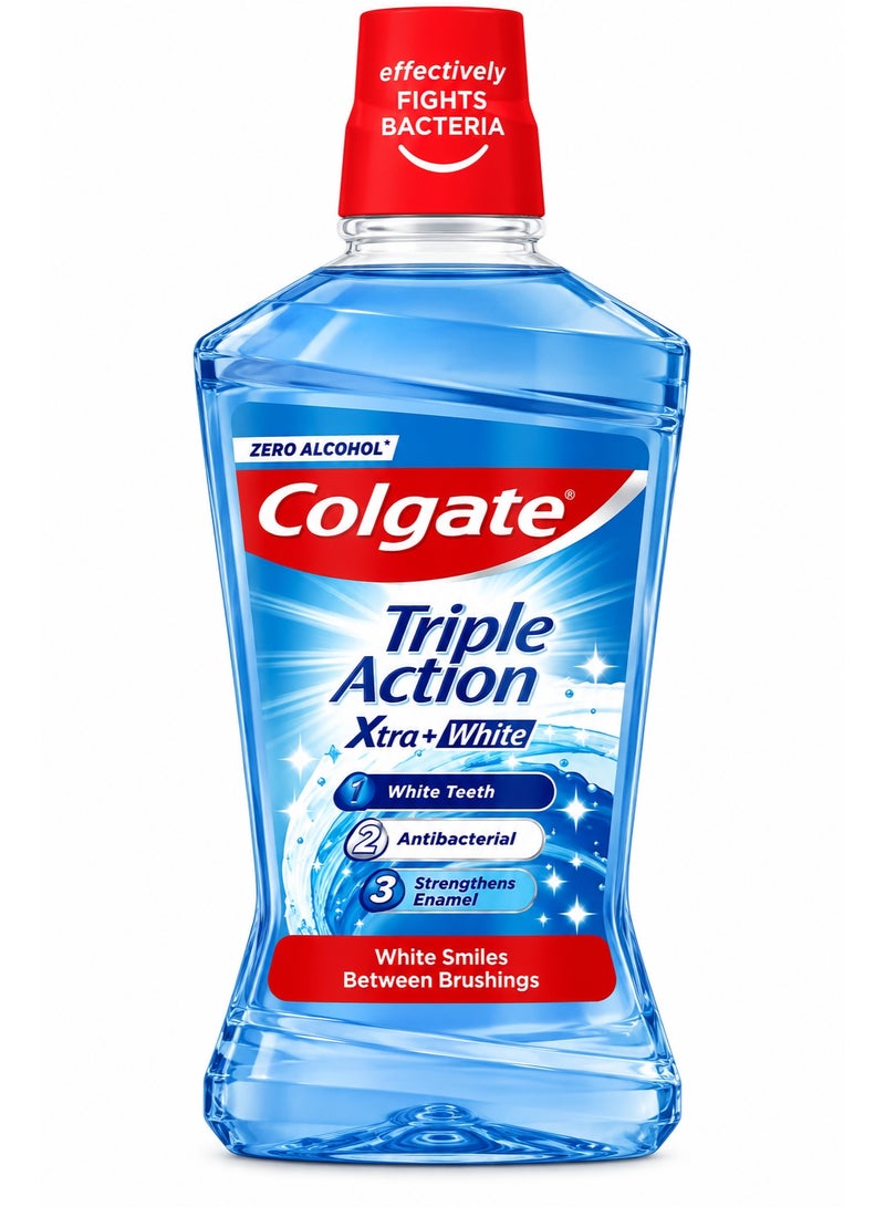 Colgate غسول فم كولجيت وايت تيث لتبييض الأسنان 500 مل - انضباط وانتعاش يدوم طويلاً