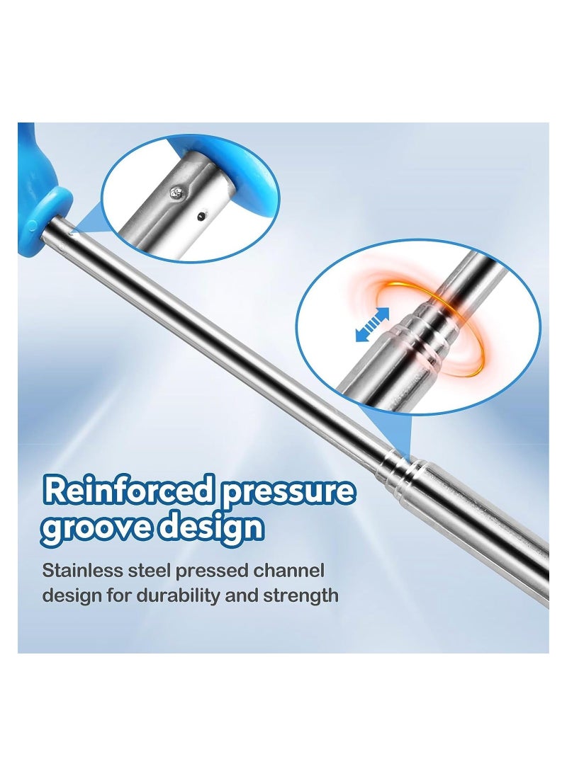 Generic 3Pcs Telescopic Teachers Pointer Extendable Hand Finger Pointer Stick Teaching Baton for School Mini Collapsible Stainless Steel Finger Reading Stick for Kids Students  - Image 4