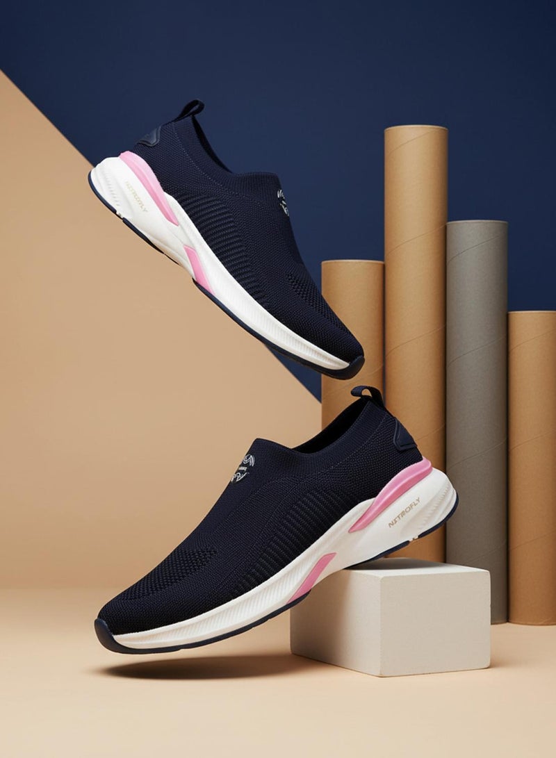 CAMPUS Women's Navy Slip On Walking Shoes - Lightweight Shoes, Minimalist Designed for Elegance - Image 1