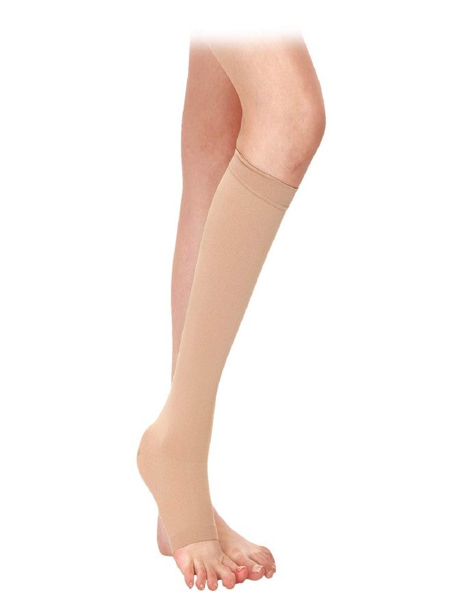 Samson Orthotics Samson Medical Compression Stockings (Class II) (Pair) - For Varicose Veins, Blood Pools, Congestion, Spider Veins, DVT, Lymphedema, (For RUNNING, SPORTS, FITNESS) (For Women & Men) [(Style : Knee High) (Size : Small)] - Image 1
