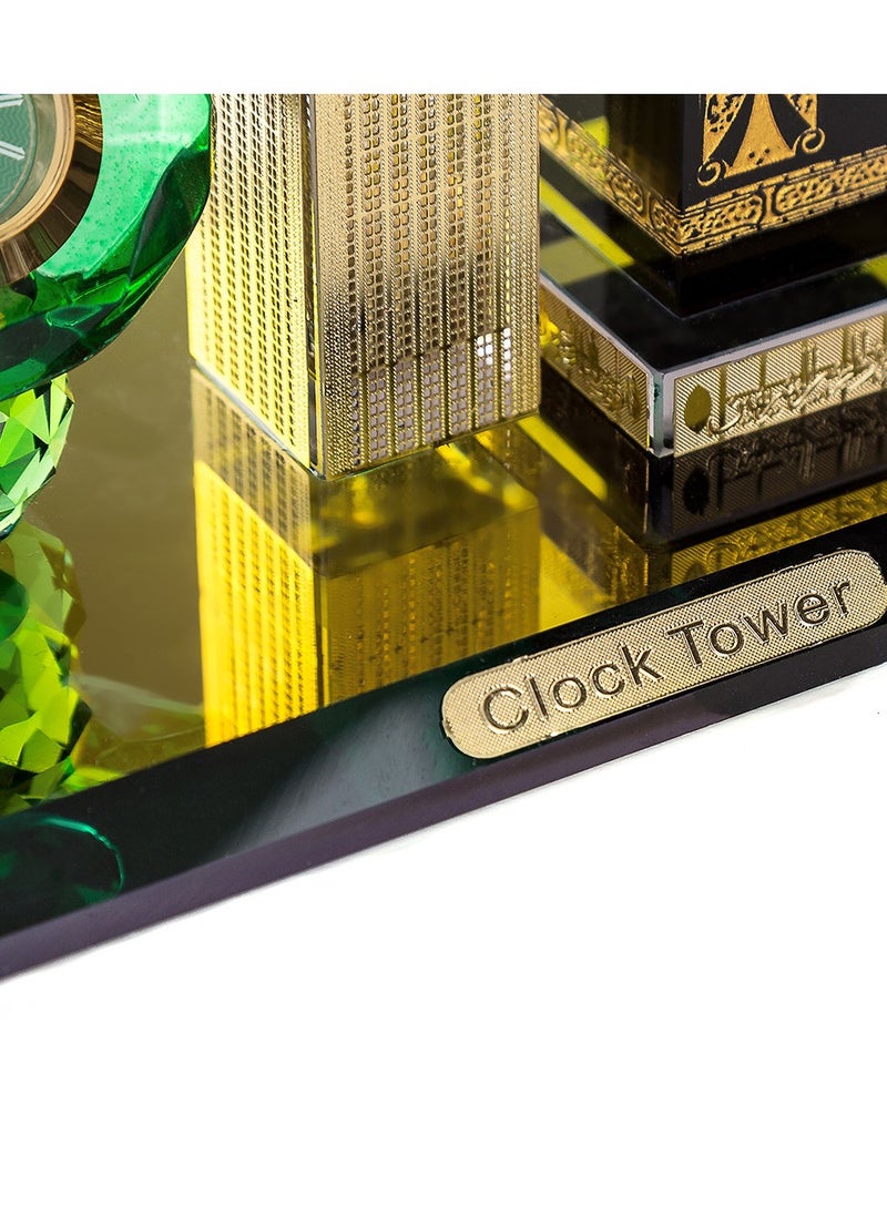 Muslim Kaaba Clock Tower Model Muslim Crafts Building Model Islamic Architecture Handicrafts Souvenirs for Home Desktop Car Decor and Office Table Collectible Figurines - Image 5