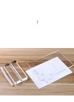 Eckek Eckek  2 Pack Acrylic Sign Holder Menu Displays Double Sided Sign Stand A4/A5/A6 Clear  - Image 5