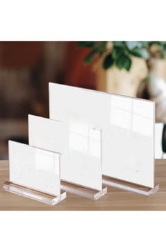 Eckek Eckek  2 Pack Acrylic Sign Holder Menu Displays Double Sided Sign Stand A4/A5/A6 Clear  - Image 4