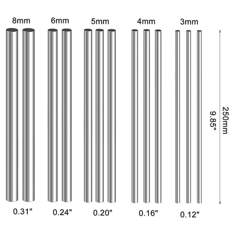 Stainless Steel Solid Round Shaft Rod 14mm Diameter 200mm Length for Linear Bearing - Image 3