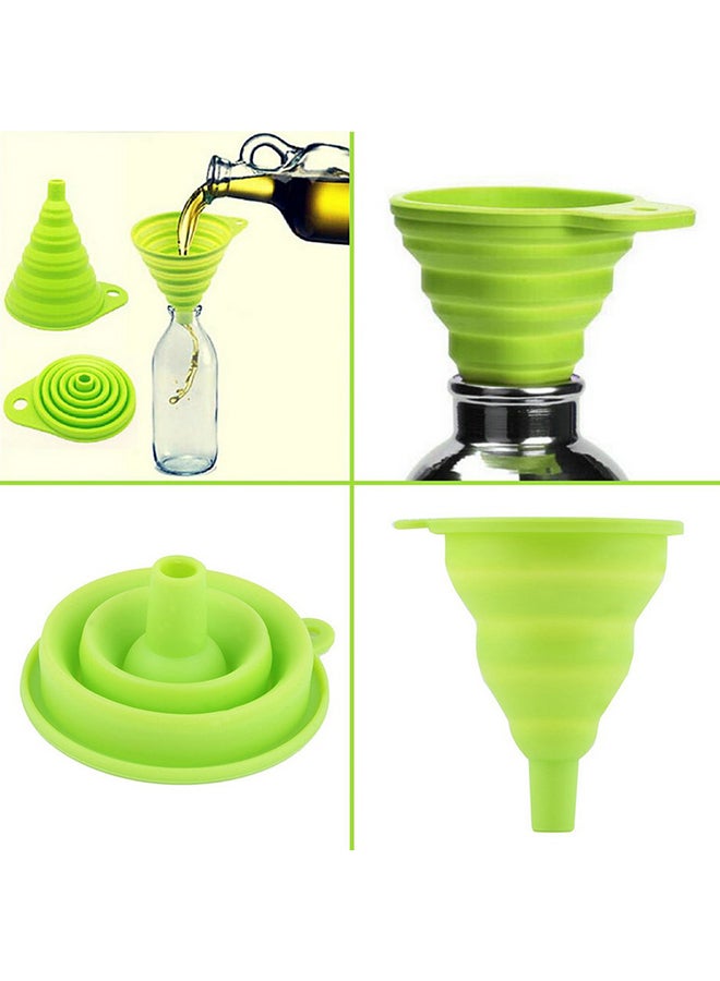 CABINA HOME Silicone Foldable Funnel Green 20cm - Image 2