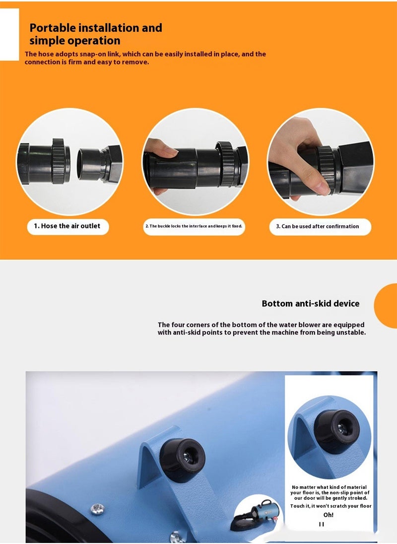 Kidle Pet Hair Dryer Blower Pet Blow Dryer Cat Blow Drying Tool Electric Silent Cat and Dog Blow Dryer Pet Grooming Dryer ﻿  - Image 4