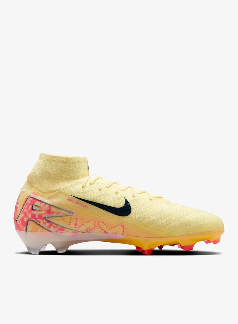 نايكي ميركيوريال سوبرفلاي 10 ايليت 'كيليان مبابي' حذاء كرة القدم عالي لملاعب العشب الطبيعي