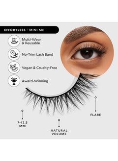 Velour Lashes Velour Effortless Lashes Naturallooking False Eyelashes Fluffy & Lightweight Notrim Lashes Reusable Fake Lashes All Eye Shapes Vegan & Crueltyfree Lash Glue Not Included (Mini Me)  - Image 3