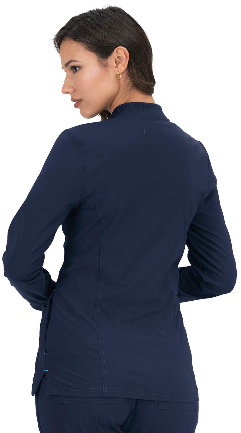 KOI Basics 450 Women's Andrea Scrub Jacket (Navy, Large) - Image 3