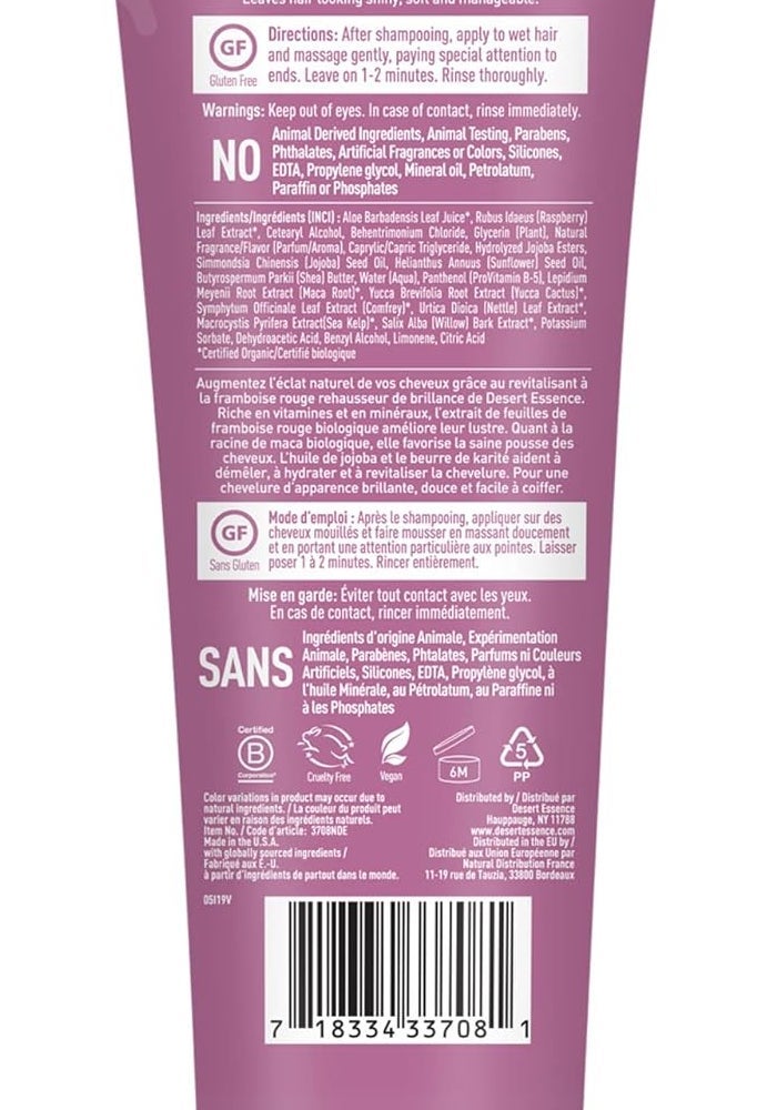 Desert Essence Red Raspberry Conditioner - Shine Enhancing, 8 Fl. Oz. - Image 3