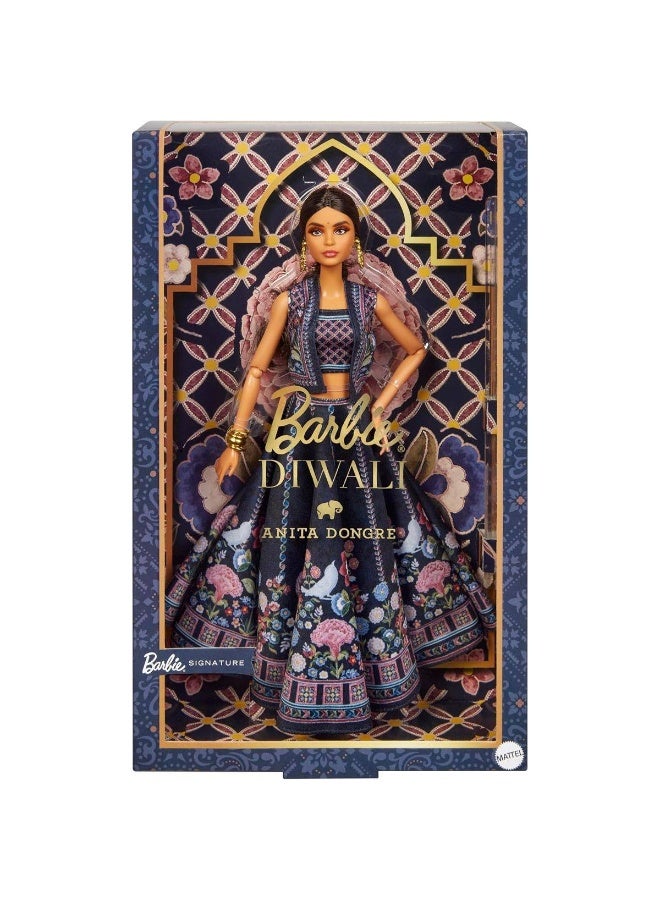 Barbie Signature Festival Of Lights Look By Anita Dongre Diwali Barbie Doll (33.02 cm) - Image 1