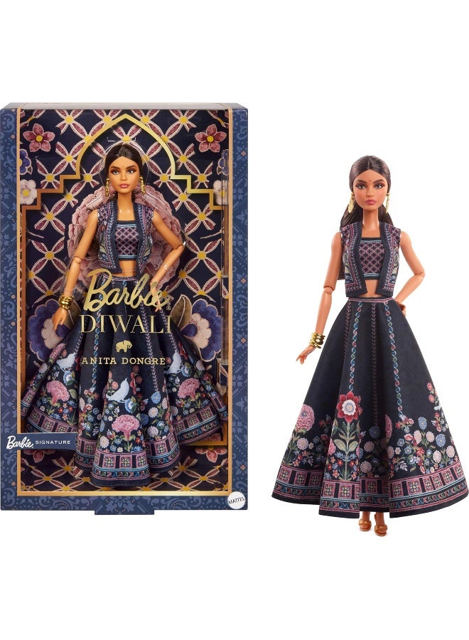 Barbie Signature Festival Of Lights Look By Anita Dongre Diwali Barbie Doll (33.02 cm) - Image 2
