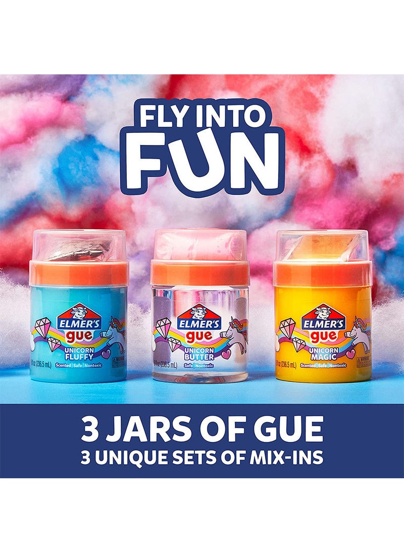 Elmers Elmer’s Gue Premade Slime Unicorn Dream Slime Kit includes Unicorn Fluffy, Butter, and Magic Gues Pack of 3 - Image 3
