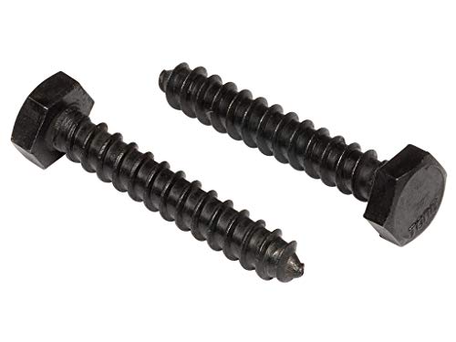 MAKERS BOLT 1/4" x 1-1/2" Stainless Steel Hex Lag Bolts (25 pcs) Black Oxidized in USA by Makers Bolt - Image 5