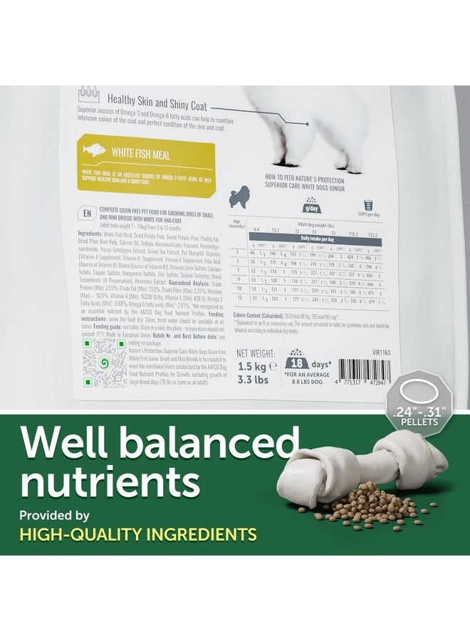 Nature's Protection Superior Care White Dogs Grain-Free Dry Dog Food for Junior Light Coated Dogs, White Fish, 3.3 lbs. - Image 4