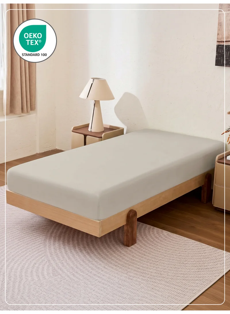 Donetella Moonstruck 1 Pcs Single Fitted Sheet 90x200 cm | OEKO-TEX Certified Brushed Microfiber Deep Pocket Sheet with All Around Elastic | Ultra Soft, Wrinkle Resistant, Easy Care, Safe for Sensitive Skin  | Best Price UAE