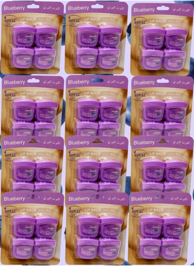 BOUTIQUE 48 Pieces Roval Lip Balm BlueBerry 7g 