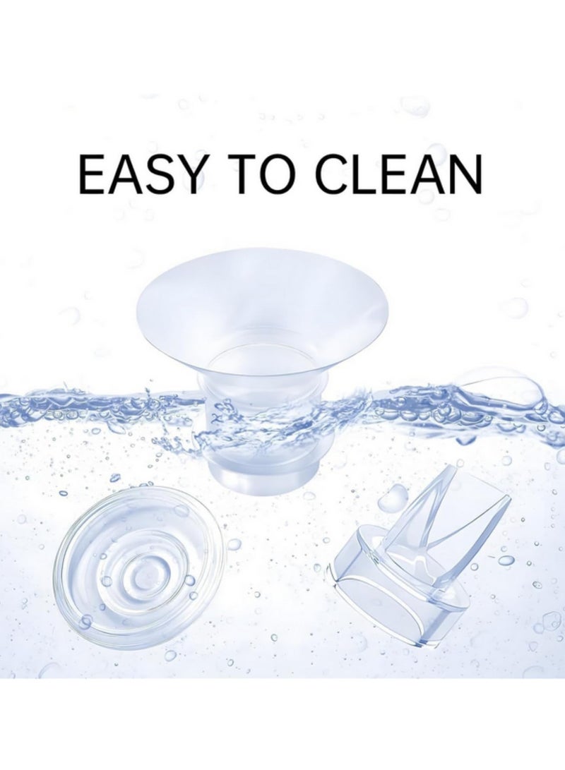 4 Packs Flange Inserts 17mm  19mm Inserts for BellaBaby Wearable Pump Reduce Tunnel to Correct Size Replacement Parts for Momcozy S9/S12/S9 Pro/S12 Pro  BellaBaby Wearable Breast Pump - Image 4