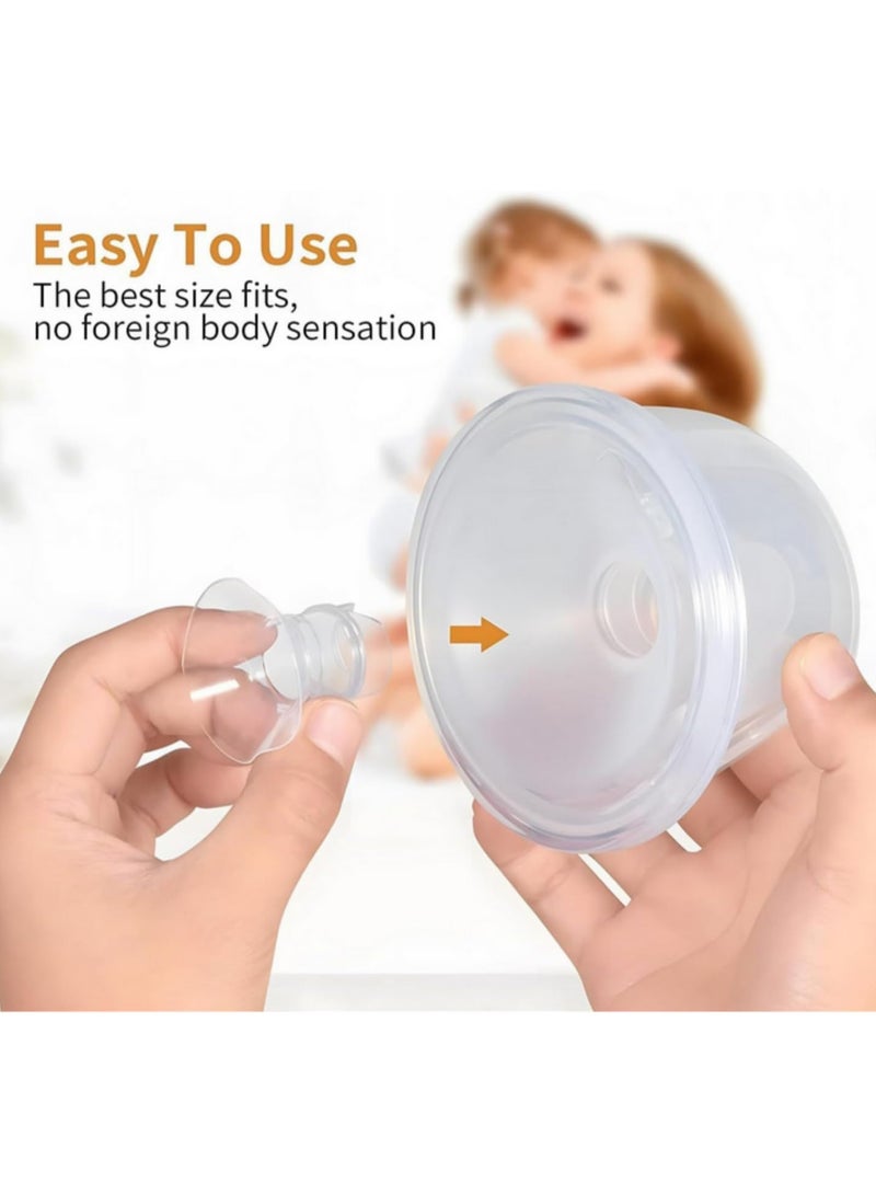 4 Packs Flange Inserts 17mm  19mm Inserts for BellaBaby Wearable Pump Reduce Tunnel to Correct Size Replacement Parts for Momcozy S9/S12/S9 Pro/S12 Pro  BellaBaby Wearable Breast Pump - Image 5