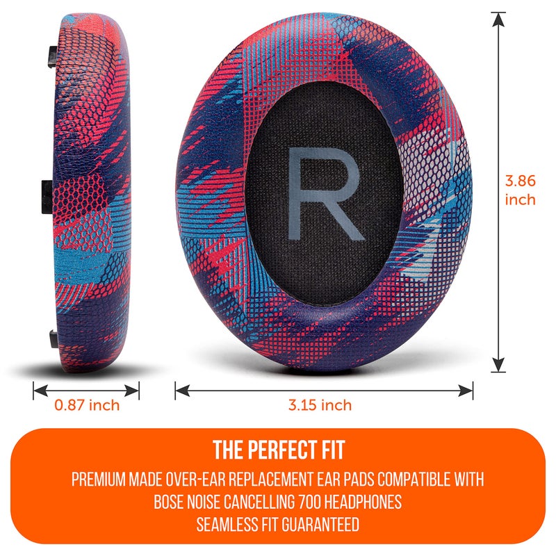 WC Wicked Cushions Upgraded Replacement Ear Pads for Bose 700 Noise Cancelling Headphones (NC700) - Softer PU Leather, Luxurious Memory Foam, Added Thickness, Extra Durable Ear Cushions |(Speed Racer) - Image 5