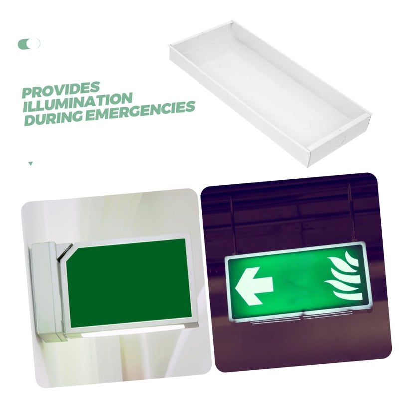 Recessed Mounting Emergency Exit Sign LED Light Fixture with Indicator Light Quick Installation - Image 4
